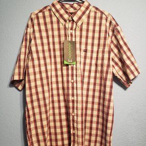 Cinch Button-down Short-sleeve